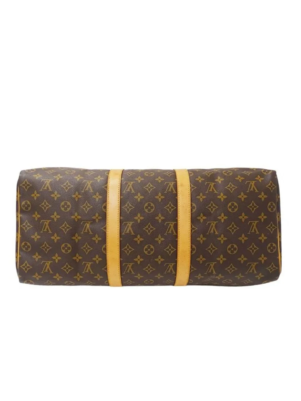 Louis Vuitton Boston Bag Monogram Canvas Keepall 50 Brown Large Going